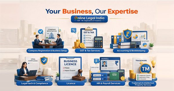 India’s first all-in-one platform offering business registration, GST, tax, compliance, legal (ODR), audit, HR & payroll–everything in one place