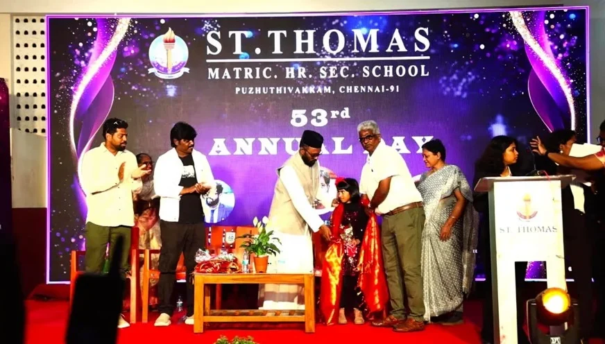 The Future of Music Is Nine Years Old: Victoria Isaac Honoured at St. Thomas Matric Hr. Sec. School’s 53rd Annual Day