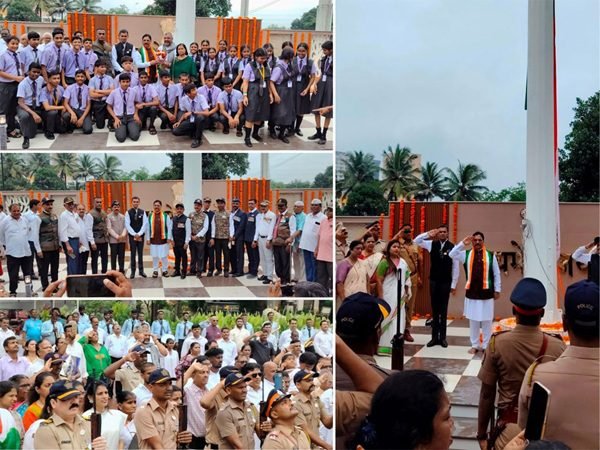 MP Ravindra Waikar Leads Grand Independence Day Celebrations in Mumbai North-West; Pays Tribute to 100+ Foot National Flag and Honours Serving & Former Soldiers